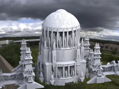 Grand Empires Library bridge 4 version  3D model