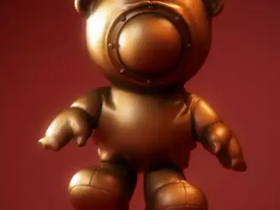 Astro Teddy 3D print model