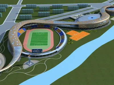 Gymnasium 1 3D model