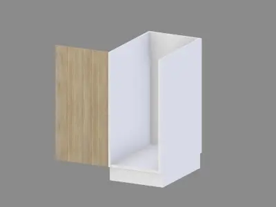 Kitchen Base Cabinet 40 cm Low-poly 3D model