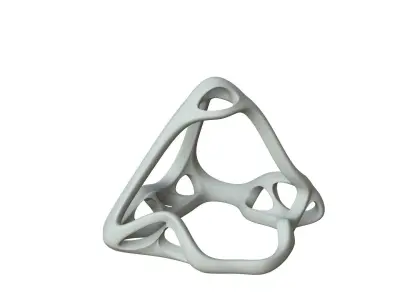 SciFi Cube Object No 62668 Low Poly Shape Low-poly 3D model