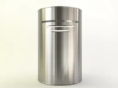 Bin in fancy metals and colors 3D model