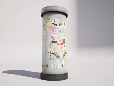 Advertising Column 3D model