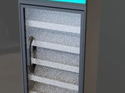 Animated Display Refrigerator  3D model