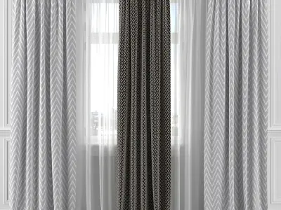 Curtain Set 196C 3D model