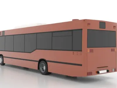 Avtomontaza - Mercedes-Benz O405N2 Low-poly 3D model