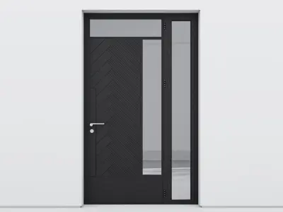 Aluminium door 199 3D model