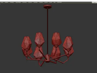 SOREN CHANDELIER Low-poly 3D model