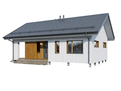 Alpine House Valley 3D model