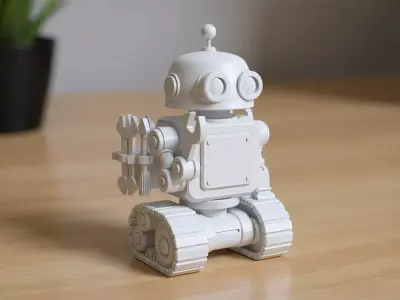 Cartoon Robot 3D Printable 3D print model