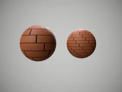 Brick wall pbr material Texture