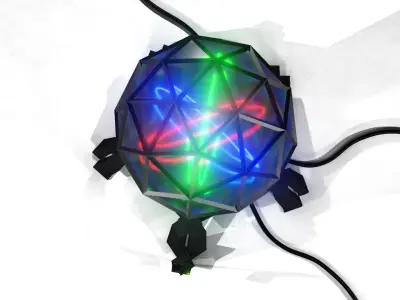 Sci-Fi Nuclear Reactor Particle System Low-poly 3D model