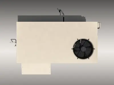 Carrier Rooftop Air Conditioner Low-poly 3D model