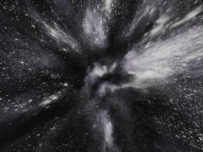 HDRI Panoramic Sky - 360 starfield - 03 violet Low-poly 3D model