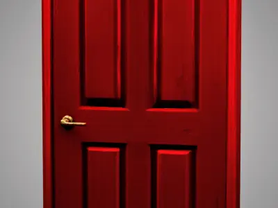Red door 3D model