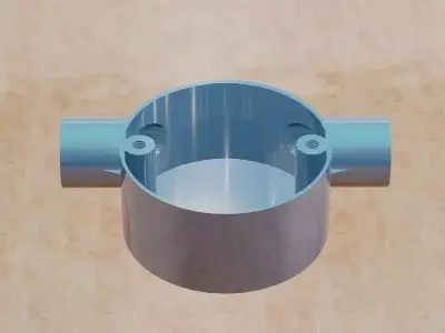 Tangent Through Conduit Box -20mm 3D print model