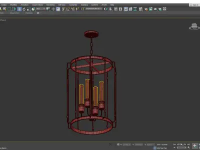 Hyde Park Pendant Light Low-poly 3D model