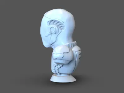 Cyborg Bust 3D print model