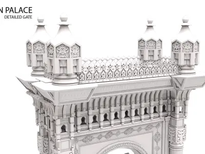 Ciragan Palace Outdoor Gate TURKIYE istanbul  3D model