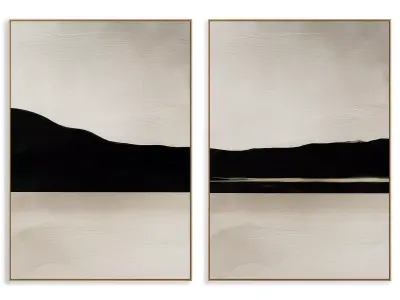 Abstract Painting Frame set 3D model 604