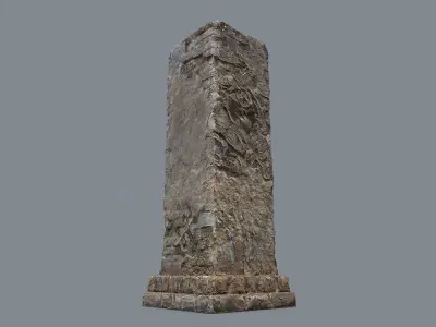 old ruin Low-poly 3D model