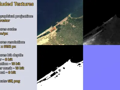 Alexandria Egypt City Landscape 3D Model 3D model