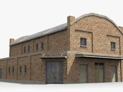 Factory xx26 Low-poly 3D model