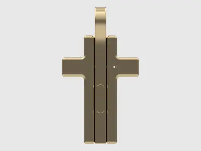 Triple Hinged Cross Pendant JDBCo 3D print model