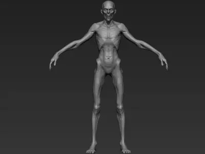Zombie Zbrush Sculpt 3D model