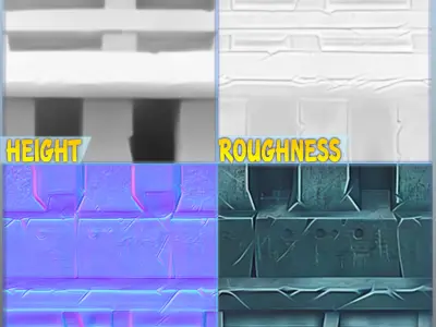  Stylized Wall Seamless Texture Texture 7