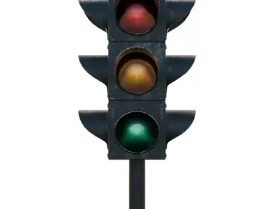 TrafficLight Low-poly 3D model