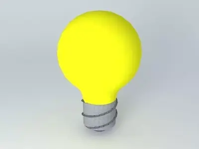 A simple light bulb Free 3D model