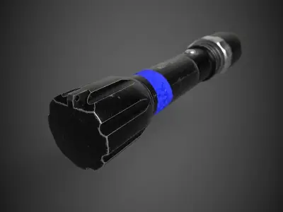Flashlight Low-poly 3D model