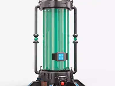 Sci Fi Cryopod 3D model