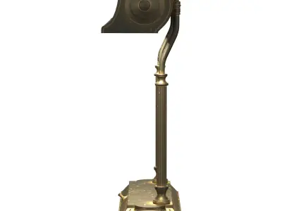 1930s American Library Desk Lamp 3D model