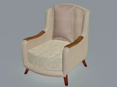 Senior Club Armchair 3D model
