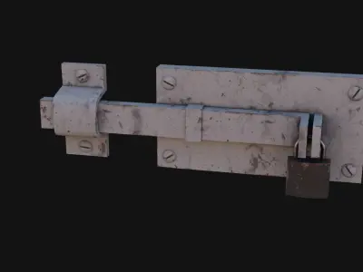 Door Lock Low-poly 3D model