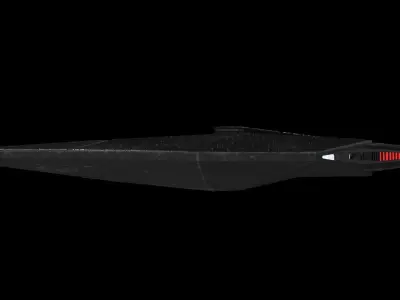 Star Trek Section 31 Drone Starship Low-poly 3D model