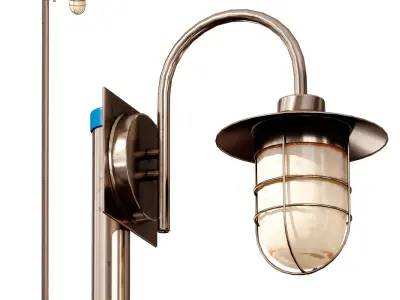 Street park lamp 3D model