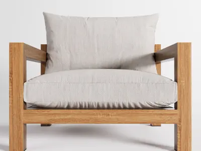 Outdoor Patio Armchair 3D model