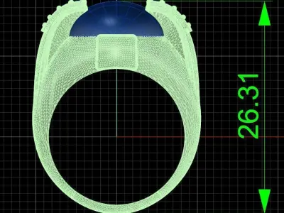 Jewelry ring 244 Free 3D print model