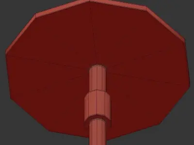 Ibis 4 circular pendant light in chrome and gold 3D model