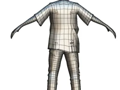 Cartoon High Poly Subdivision Avatar 021 3D Model Low-poly 3D model