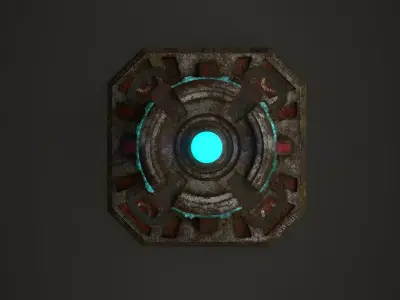 Force field generator 2  Low-poly 3D model