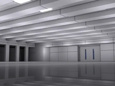 Sci Fi Room Hall 3D model