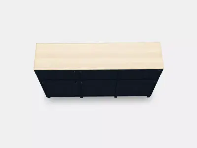 BESTA Storage combination with doors 34 Low-poly 3D model