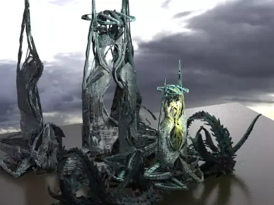 Atlantis Royal Coral City Towers 3D model