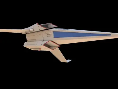 Galaxy Rangers - Interceptor spaceship 3D print model
