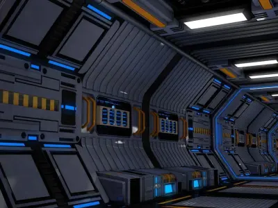 Sci Fi Corridor 3D model