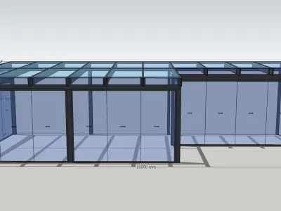 Winter garden 3D model 5